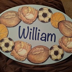 Boys Name Plaque